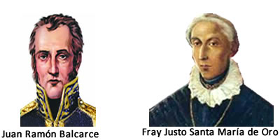 juan Ramon Balcarce y Fray Justo Santa Maria de Oro